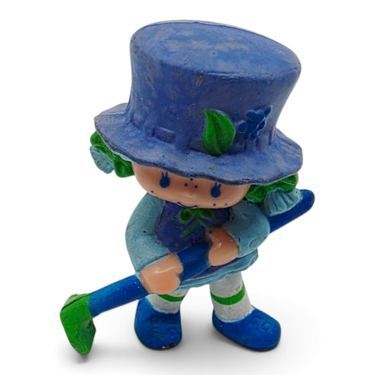 1982 Strawberry Shortcake Blueberry Muffin PVC Figure Front view