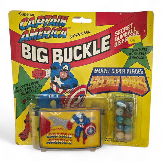 1984 Captain America Marvel Secret Wars Captain America small toy — Front view