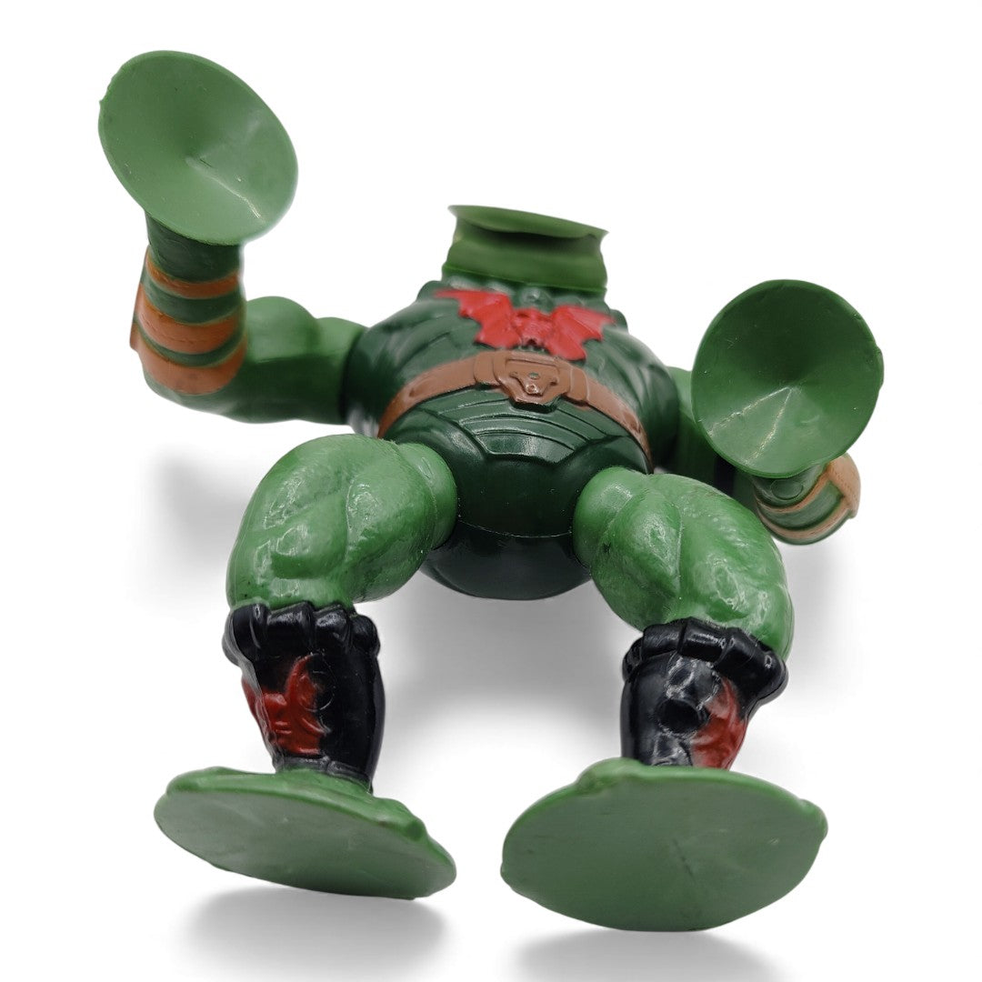 Vintage 1980s action figure. (MOTU). Leech. & Mini Comic!. Bottom view.