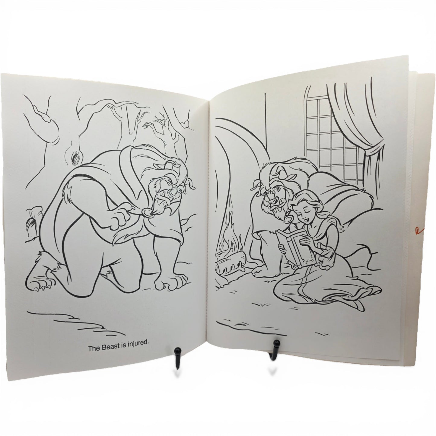 1991 Beauty and the Beast Paint N Marker Book activity book — Close-up 1