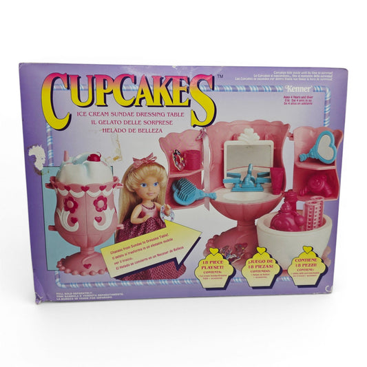 1991 Cupcakes Sundae Surprise Playset Back view