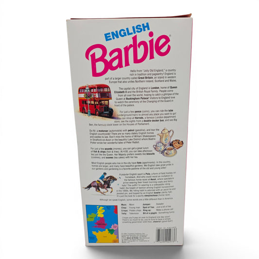 1992 Barbie Dolls of the World English doll — Back view
