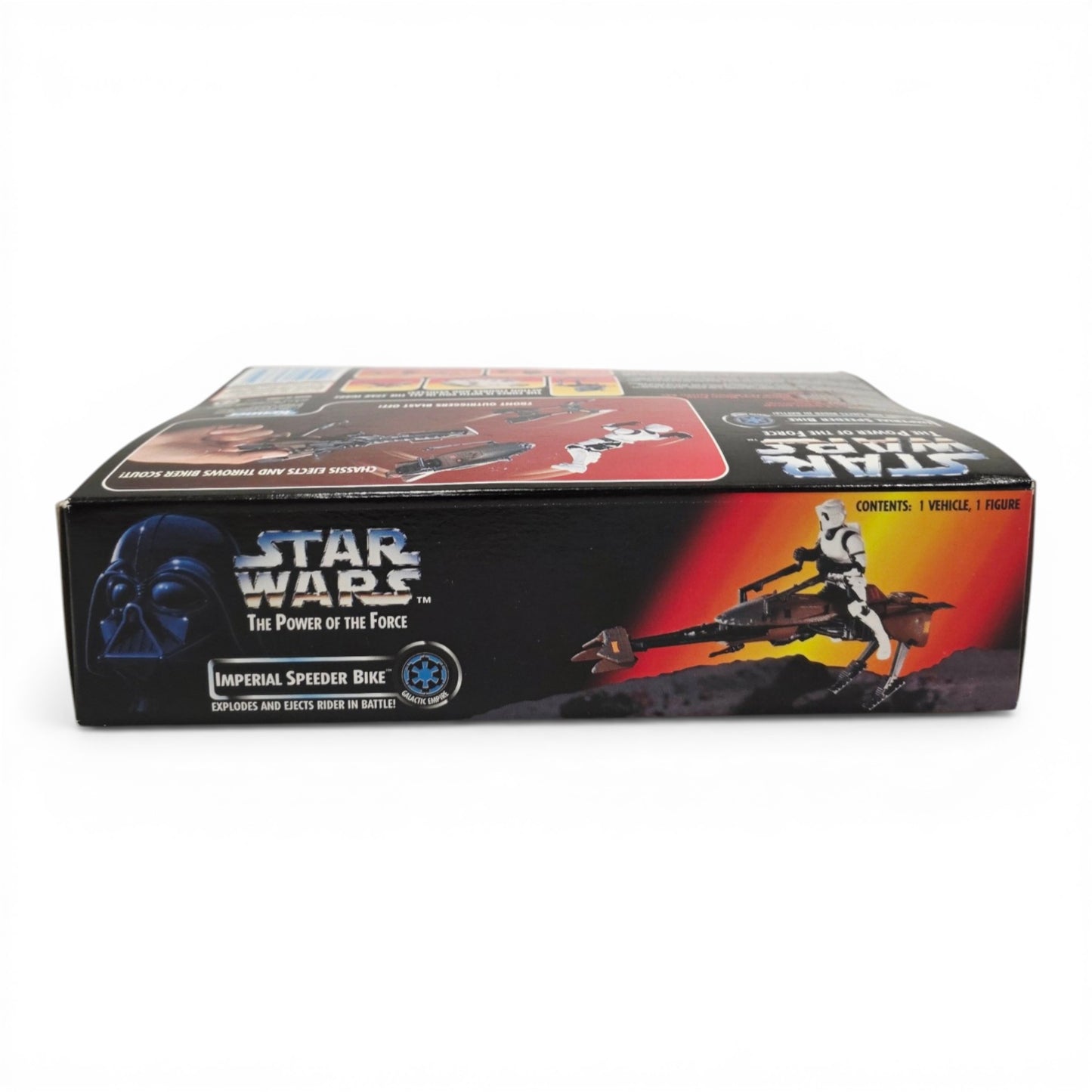 1995 Star Wars Power of the Force POTF - Biker Scout Stormtrooper action figure playset — Bottom view