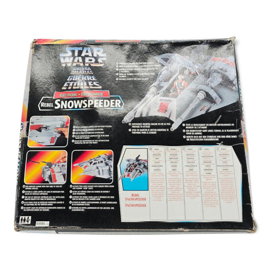 1995 Star Wars The Power of the Force II Electronic Rebel Snowspeeder Back view