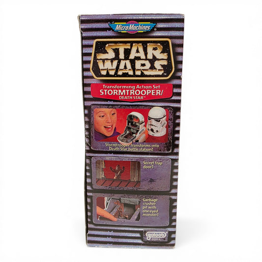 1996 Star Wars Micro Machines Stormtrooper Death Star action figure playset — Left side