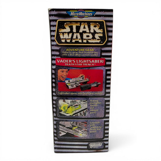 1996 Star Wars Micro Machines Vader's Death Star Trench action figure playset — Left side