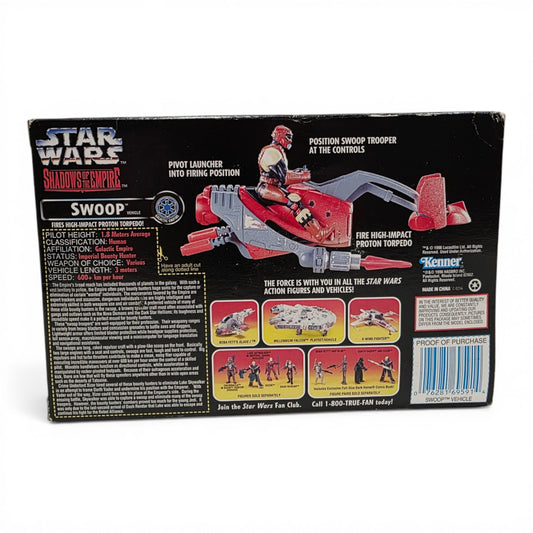 1996 Star Wars Shadows of the Empire SOTE - Swoop Vehicle action figure playset — Back view