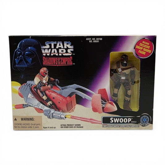1996 Star Wars Shadows of the Empire SOTE - Swoop Vehicle action figure playset — Front view