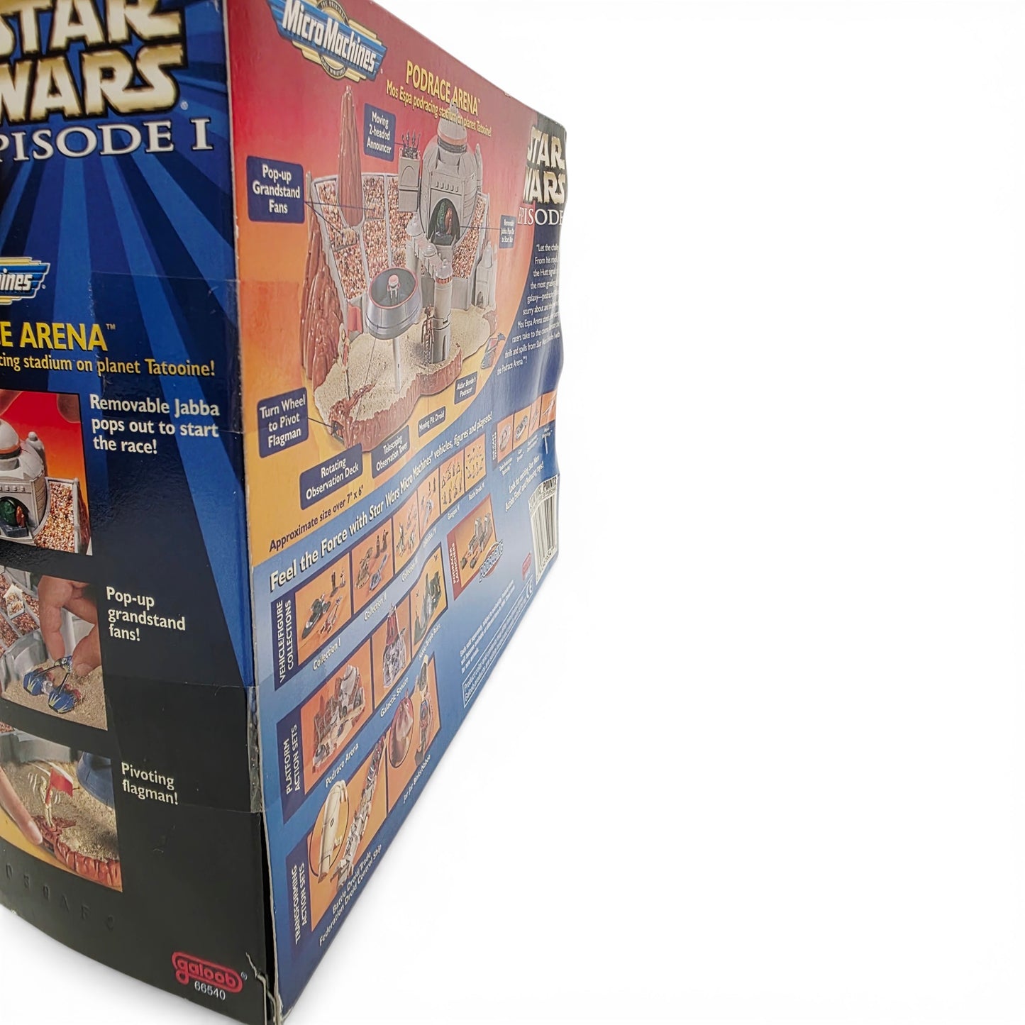1999 Star Wars Micro Machines EP1 Podrace Arena action figure playset — Close-up 1