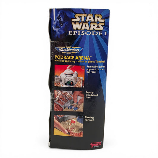 1999 Star Wars Micro Machines EP1 Podrace Arena action figure playset — Left side