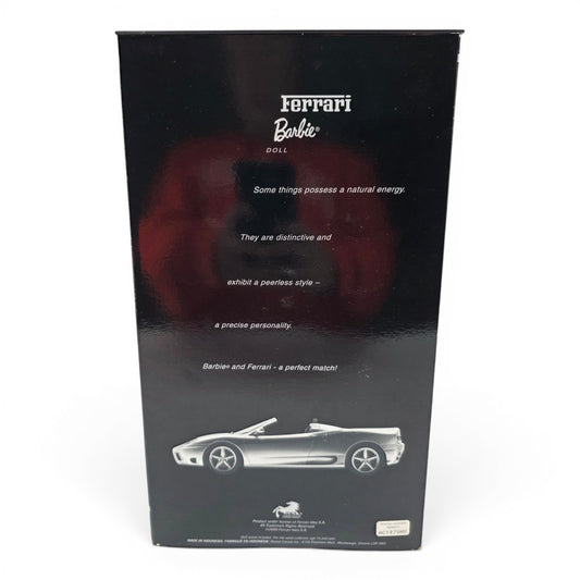2000 Barbie Collector Edition Ferrari doll — Back view