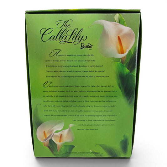 2001 Barbie Flowers in Fashion The Calla Lily doll — Back view