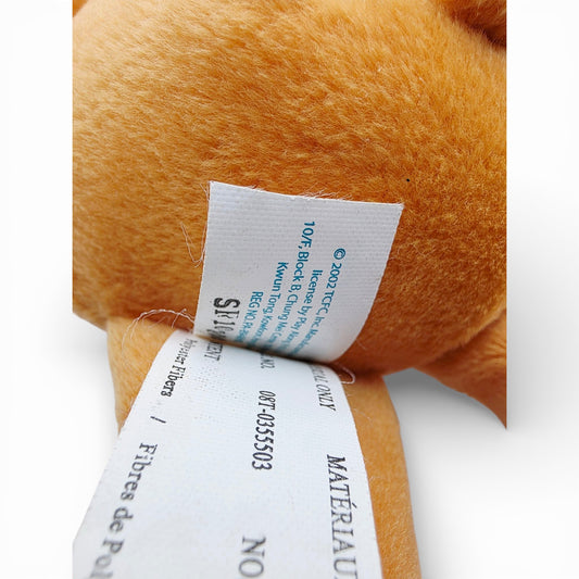 Vintage 2000s plush. Tenderheart Bear. 26cm Plush. Close up 1 view.