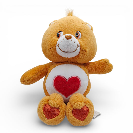 Vintage 2000s plush. Tenderheart Bear. 26cm Plush. Front view.