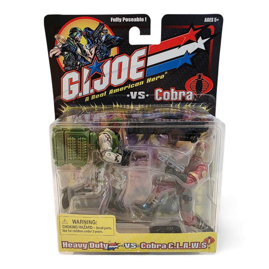 2002 – G.I Joe – G.I. Joe vs. Cobra — Wave 1 – Heavy Duty / Cobra C.L.A.W.S. – MOC