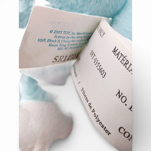 Vintage 2000s plush. Proud Heart Cat. 26cm Plush. Close up 1 view.