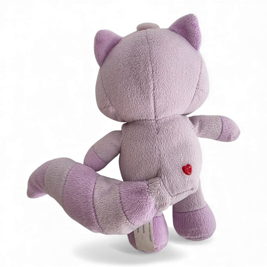 Vintage 2000s plush. Bright Heart Raccoon. 25cm Plush. Right view.