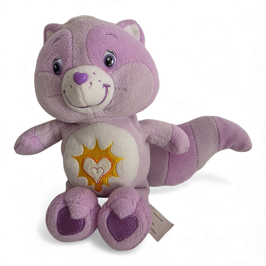 Vintage 2000s plush. Bright Heart Raccoon. 25cm Plush. Right view.