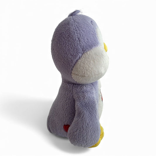 Vintage 2000s plush. Cozy Heart Penguin. 18cm Plush. Right view.