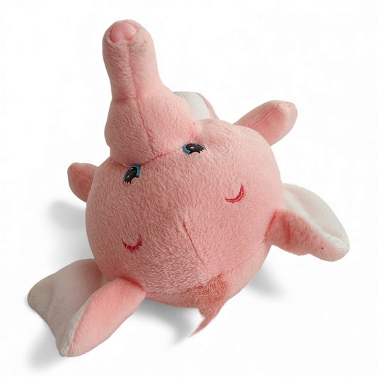 Vintage 2000s plush. Lotsa Heart Elephant. 25cm Plush. Top view.