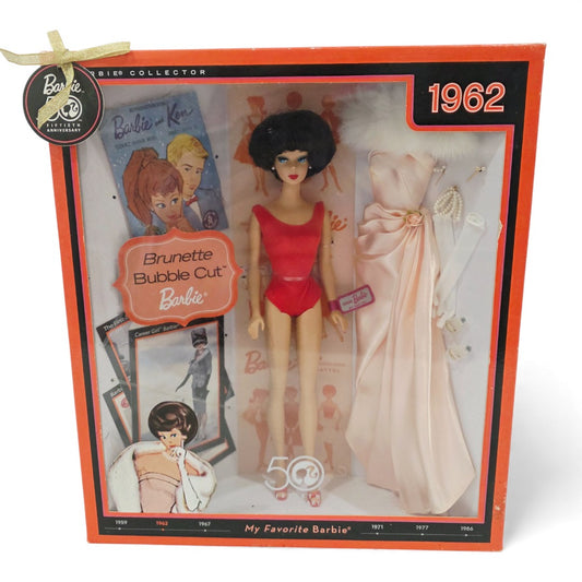 2008 Barbie My Favorite Barbie Barbie (1962 Brunette Bubble Cut) doll — Front view