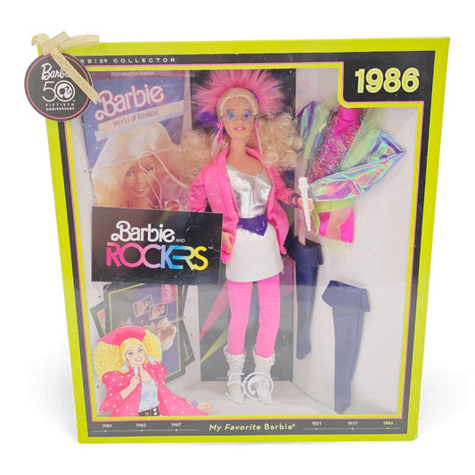 2008 Barbie My Favorite Barbie Barbie (1986 Rockers) doll — Front view