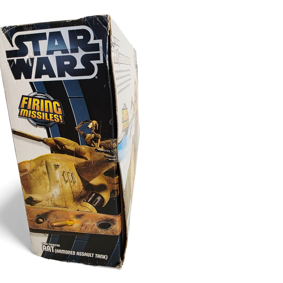 Vintage 2010s action figure playset. Clone Wars. Trade Federation AAT. Close up 2 view.