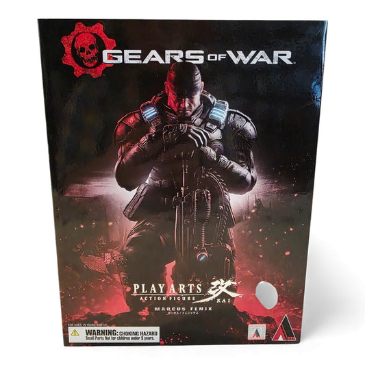 2017 Gears of War Play Arts Kai Marcus Fenix action figure — Front view