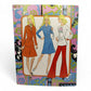 Vintage 1970s paper doll book. Vintage Paper Doll Book. Fashion Originals. Back view.
