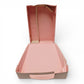 Vintage 1970s doll accessory. Fashion Doll Case. Tara Toy Corp. Pretty in Pink! 31.5 x 23cm. Close up 1 view.