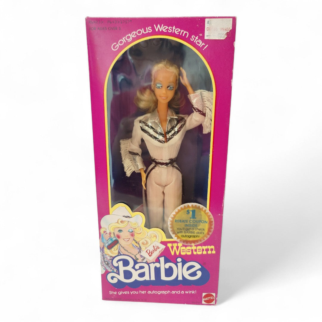 1980 Barbie Western Winkin' Barbie doll — Front view