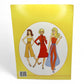 Vintage 1980s paper doll book. Vintage Paper Doll Book. Pretty Changes. Back view.