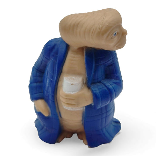 1982 E.T LJN Original Collectibles Series E.T. Royal Blue Bathrobe mini pvc figure — Front view