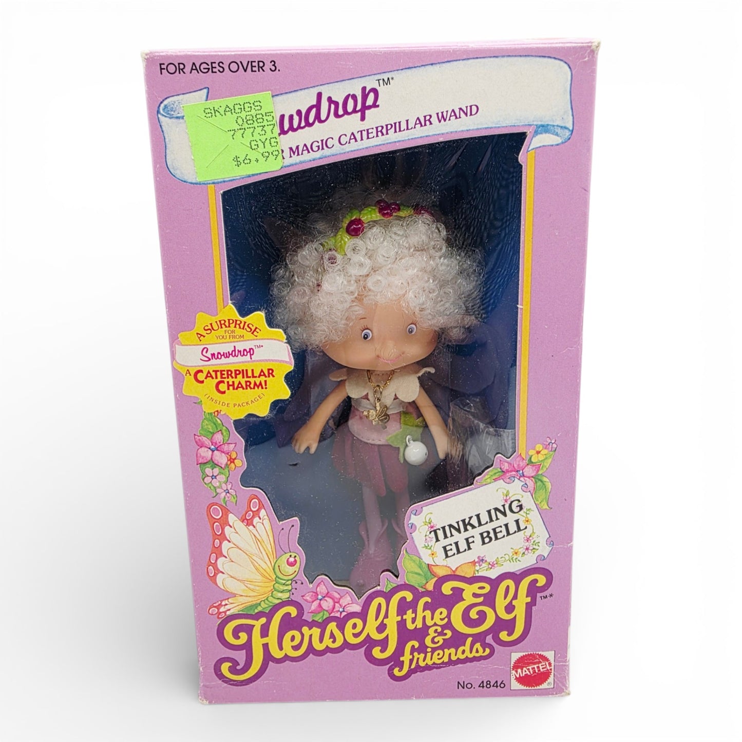 1982 Herself the Elf Herself the Elf & Friends Snowdrop doll — Front view