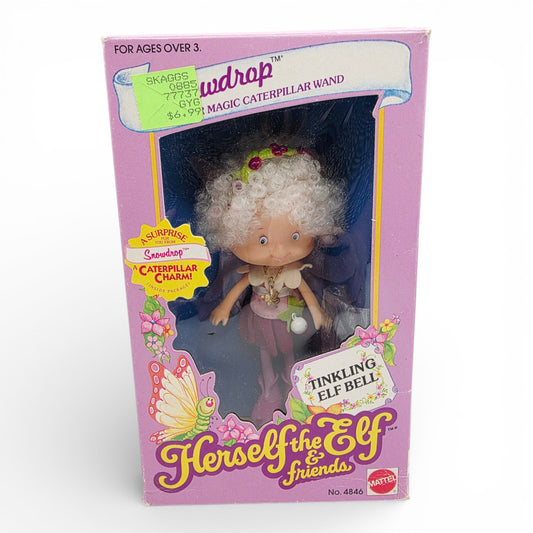 1982 Herself the Elf Herself the Elf & Friends Snowdrop doll — Front view