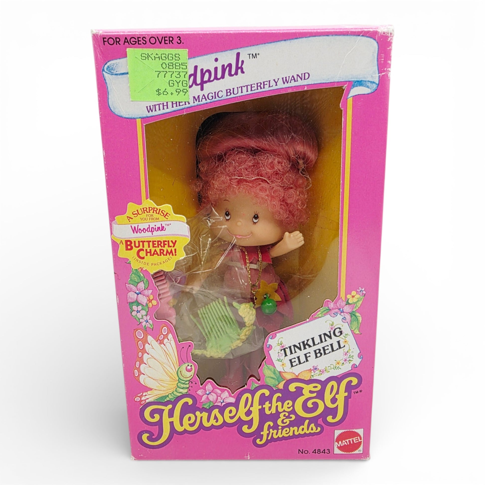 1982 Herself the Elf Herself the Elf & Friends Woodpink doll — Front view