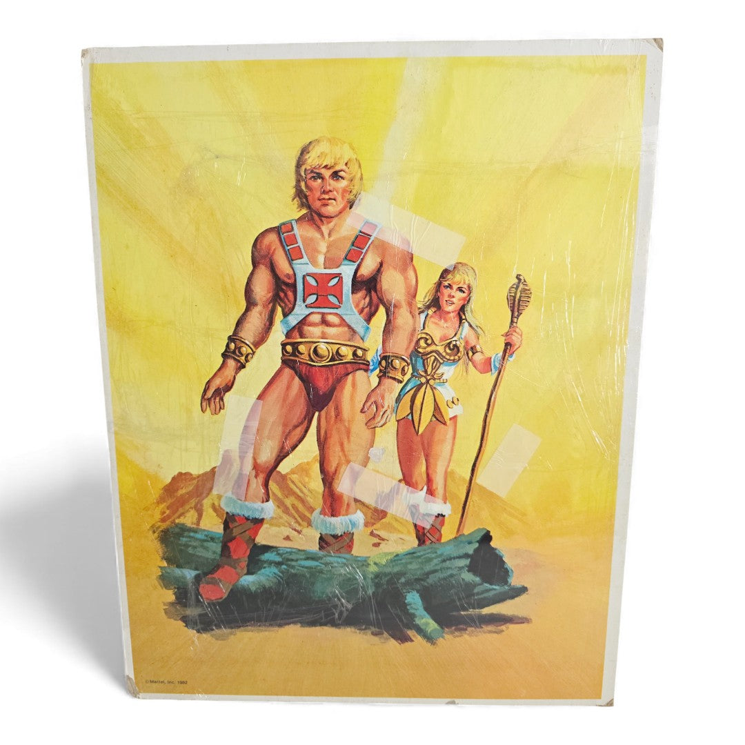 Vintage 1980s puzzles & jigsaws. MOTU Frame Tray Puzzle. He-Man. Back view.