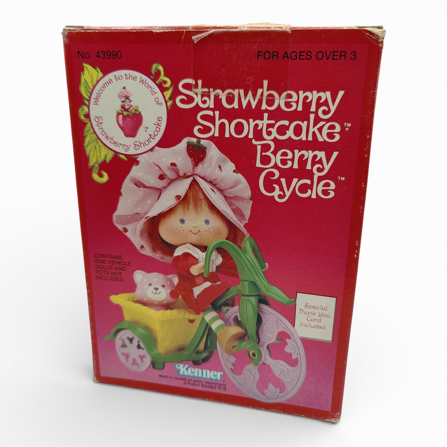 Vintage 1980s doll playset. Berry Cycle. Back view.