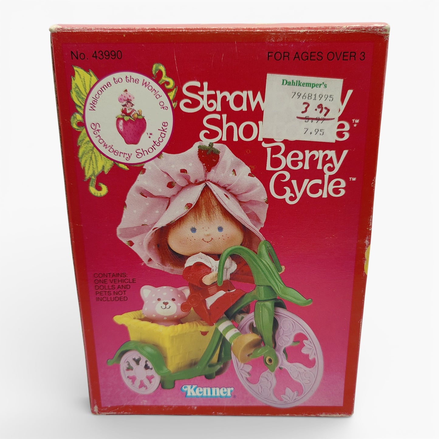 Vintage 1980s doll playset. Berry Cycle. Front view.