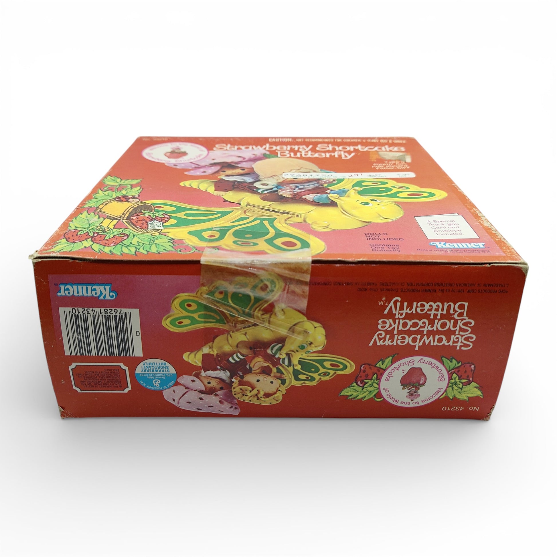 Vintage 1980s doll playset. Butterfly Flitter-bit. Bottom view.