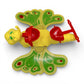 Vintage 1980s doll playset. Butterfly Flitter-bit. Close up 6 view.