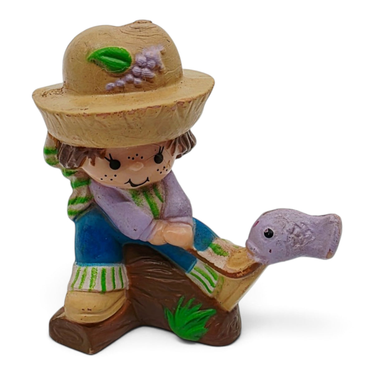 1982 Strawberry Shortcake Huckleberry Pie PVC Figure Front view