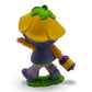 Vintage 1980s mini pvc figure. Strawberryland Miniatures. Almond Tea. With Lantern 2". Back view.