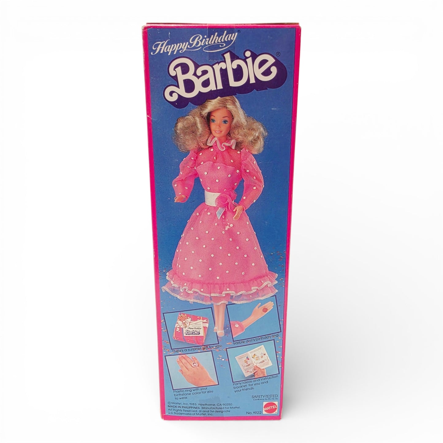 1983 Barbie Happy Birthday Barbie doll — Back view