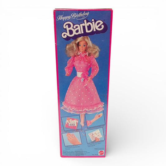 1983 Barbie Happy Birthday Barbie doll — Back view