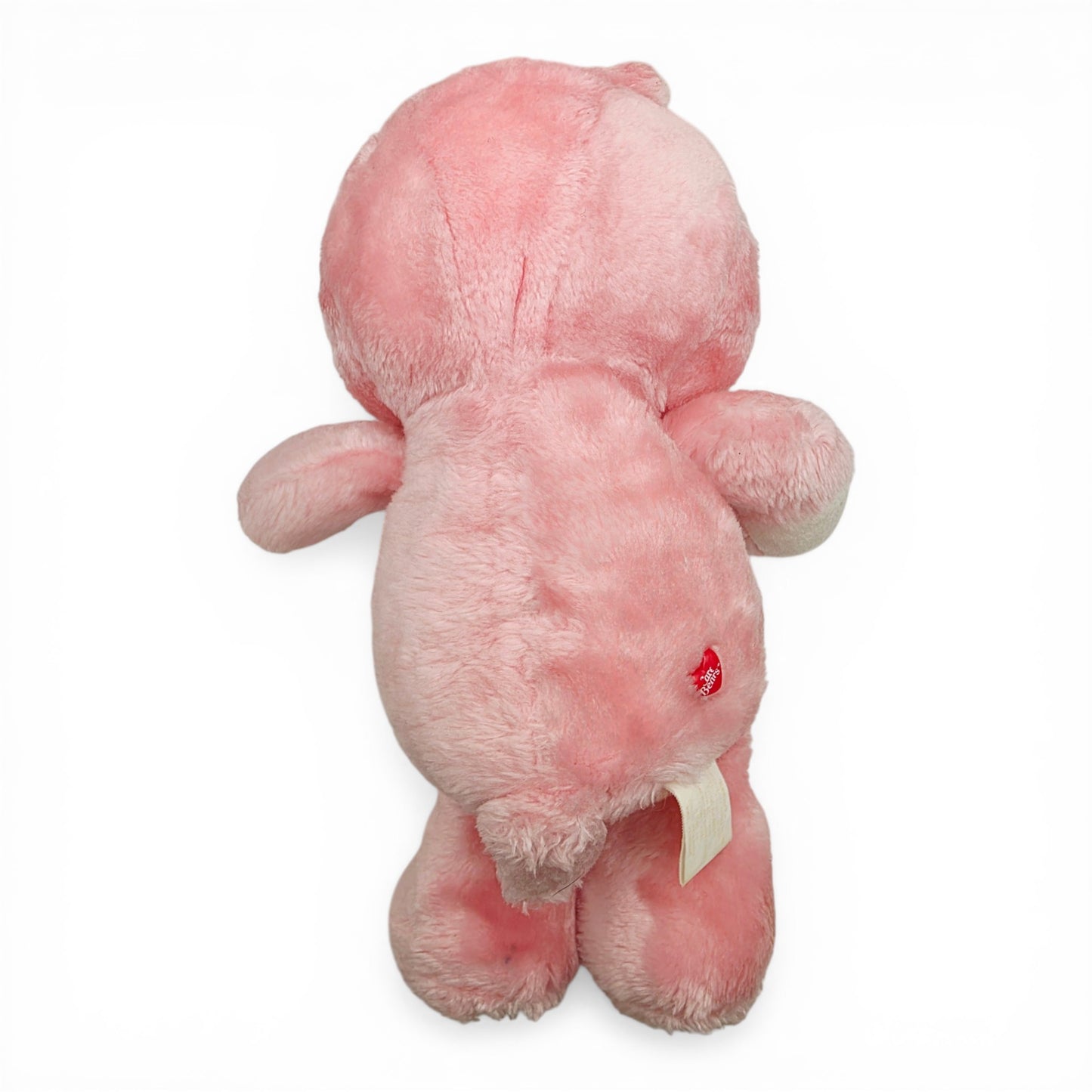 1983 Care Bears 33cm Love-a-Lot Bear plush — Back view