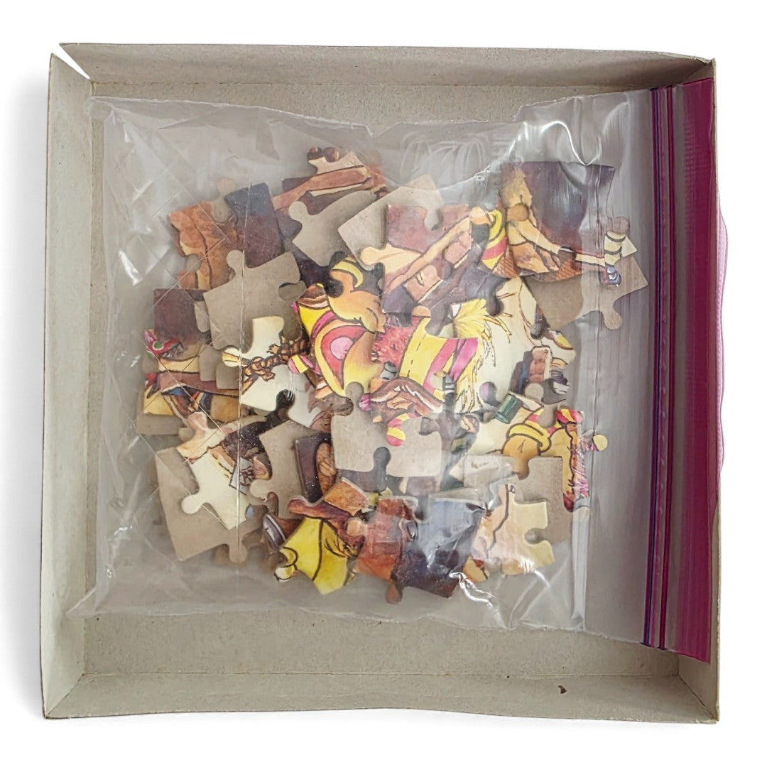 Vintage 1980s puzzles & jigsaws. 50 piece Puzzle. Close up 1 view.