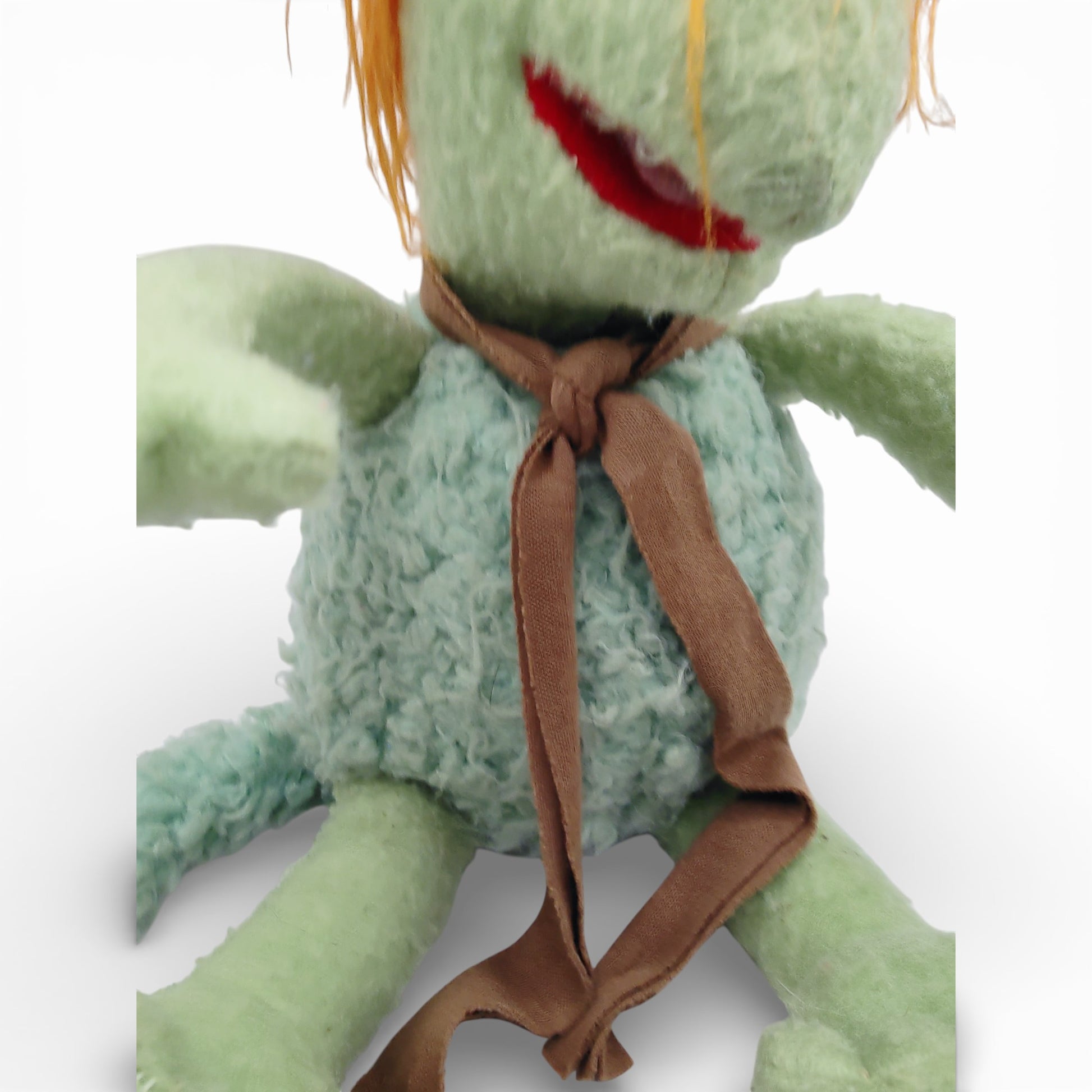 Vintage 1980s plush. Boober. 15" Plush. Close up 2 view.