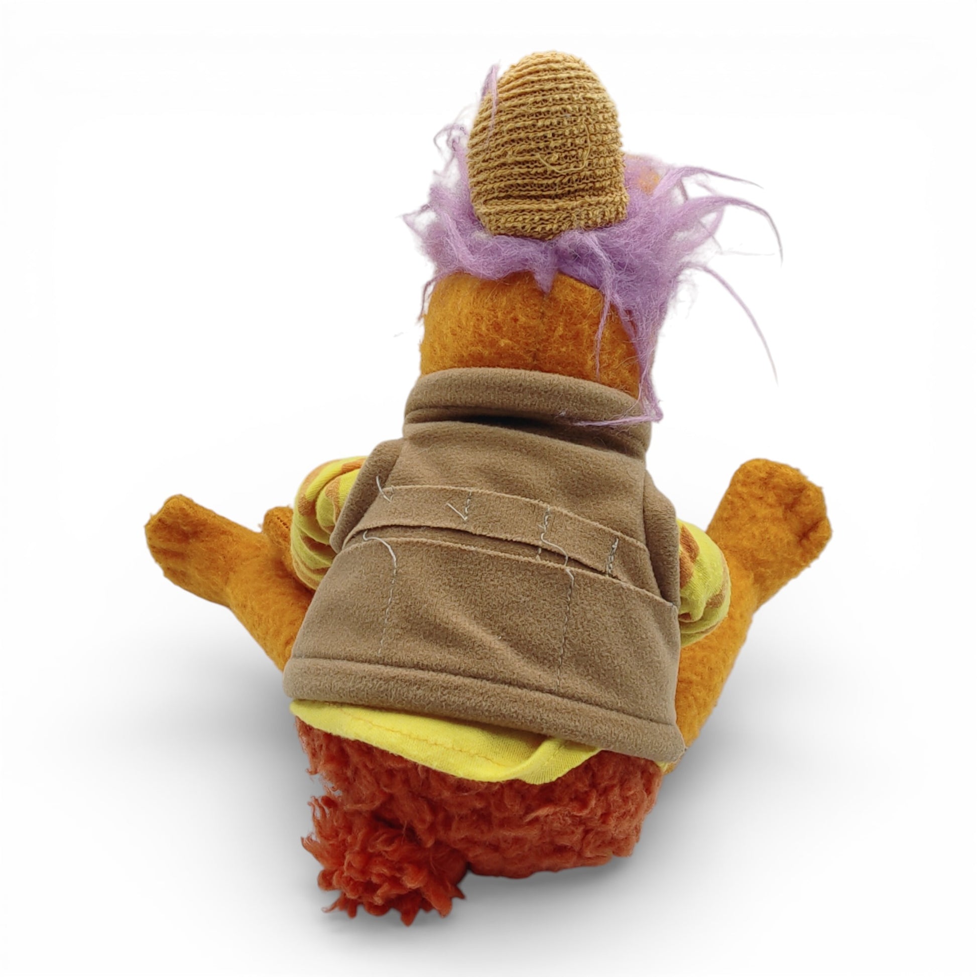 Vintage 1980s plush. Gobo. 15" Plush. Back view.