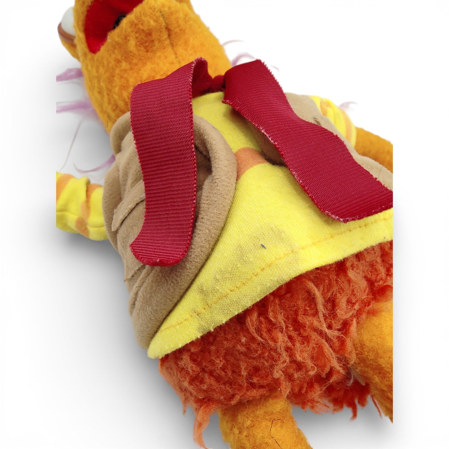Vintage 1980s plush. Gobo. 15" Plush. Close up 2 view.